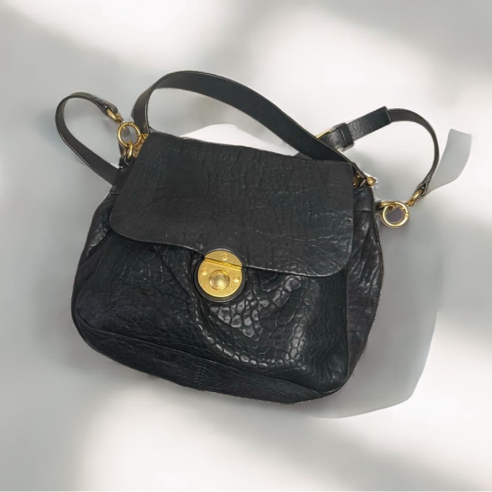 Chic Marc by Marc Jacobs Black Leather Lamb Handbag/Crossbody